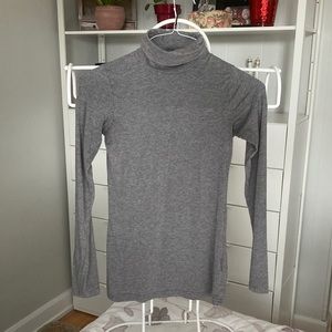 Grey slim turtleneck